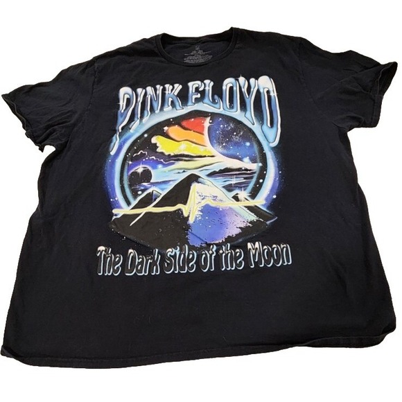 Pink Floyd Other - Pink Floyd The Dark Side of the Moon Black Graphic‎ Band T Shirt 2XL